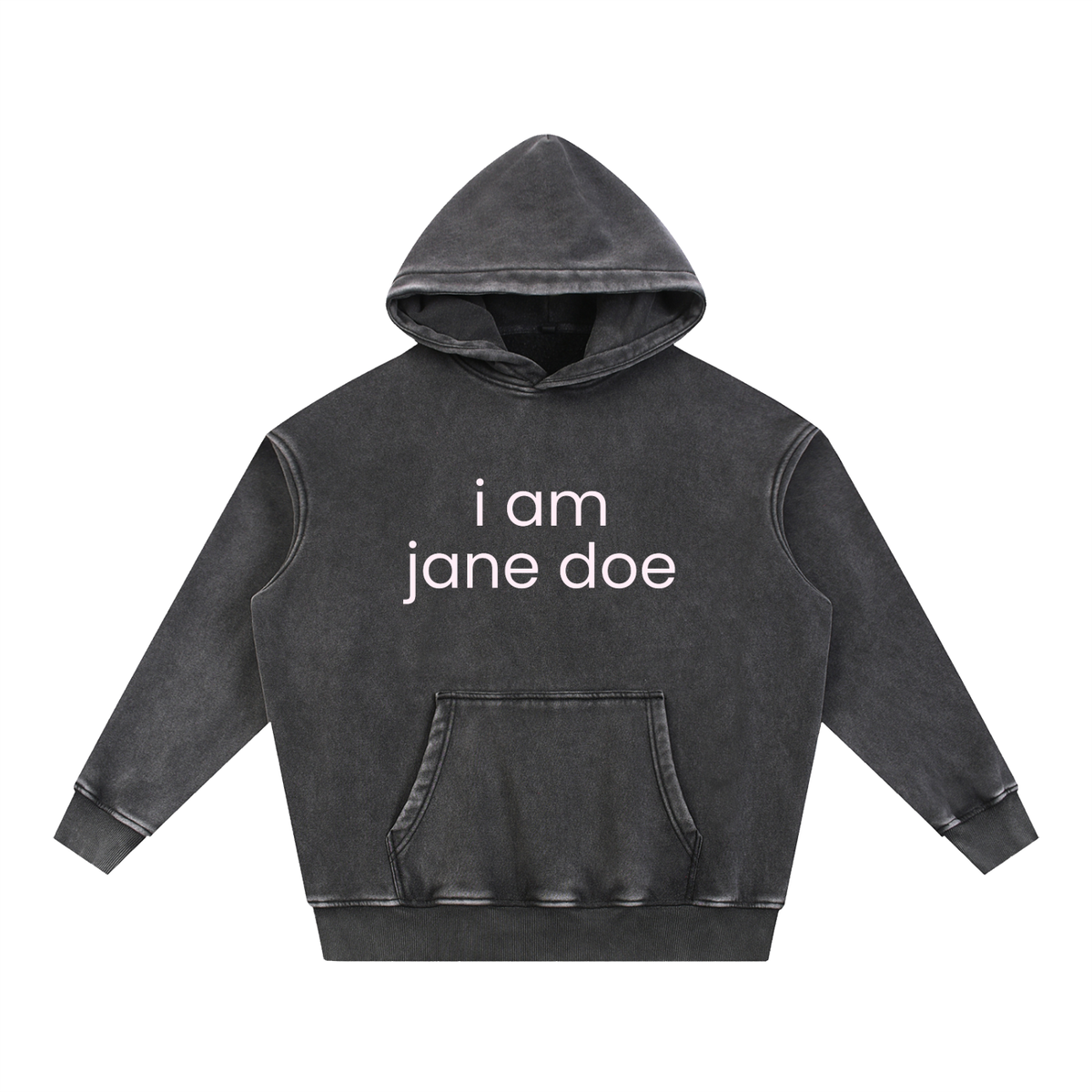 i am jane doe | Unisex Snow Wash Fleece Oversize Hoodie