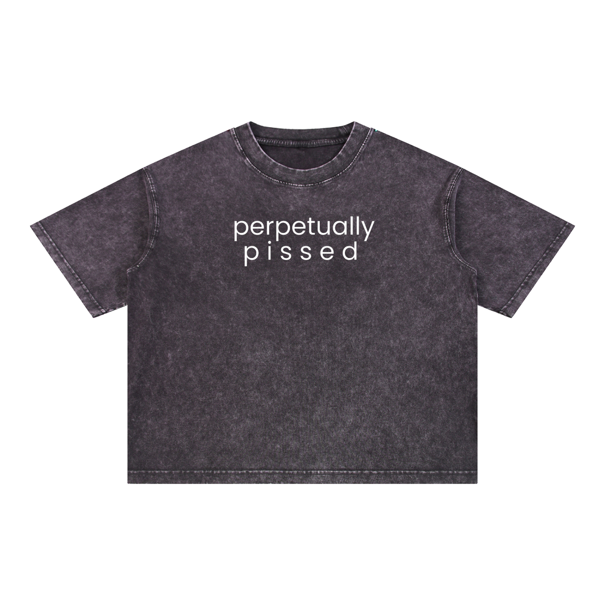 perpetually pissed | Mineral Wash Boxy Cotton T-Shirt