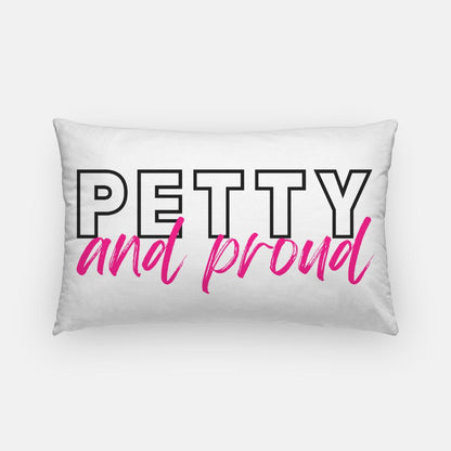 petty & proud | 12 x 20 lumbar throw pillow cover