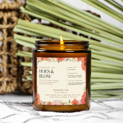 hoes & blow - amber jar candle | petty & proud collection