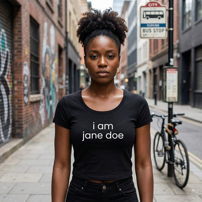 i am jane doe | Women's Longline Slim-Fit T-Shirt