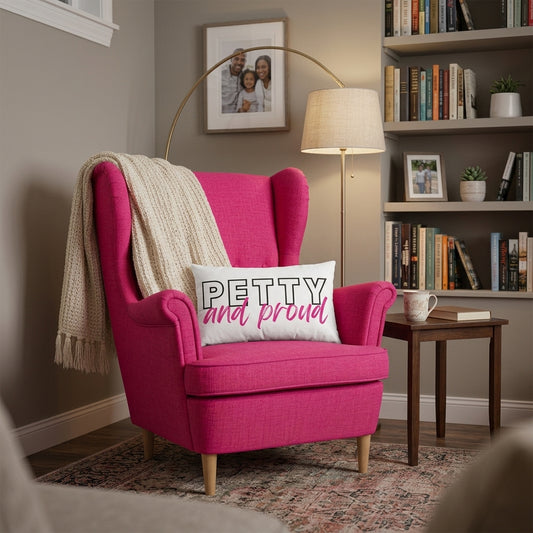 petty & proud | 12 x 20 lumbar throw pillow cover